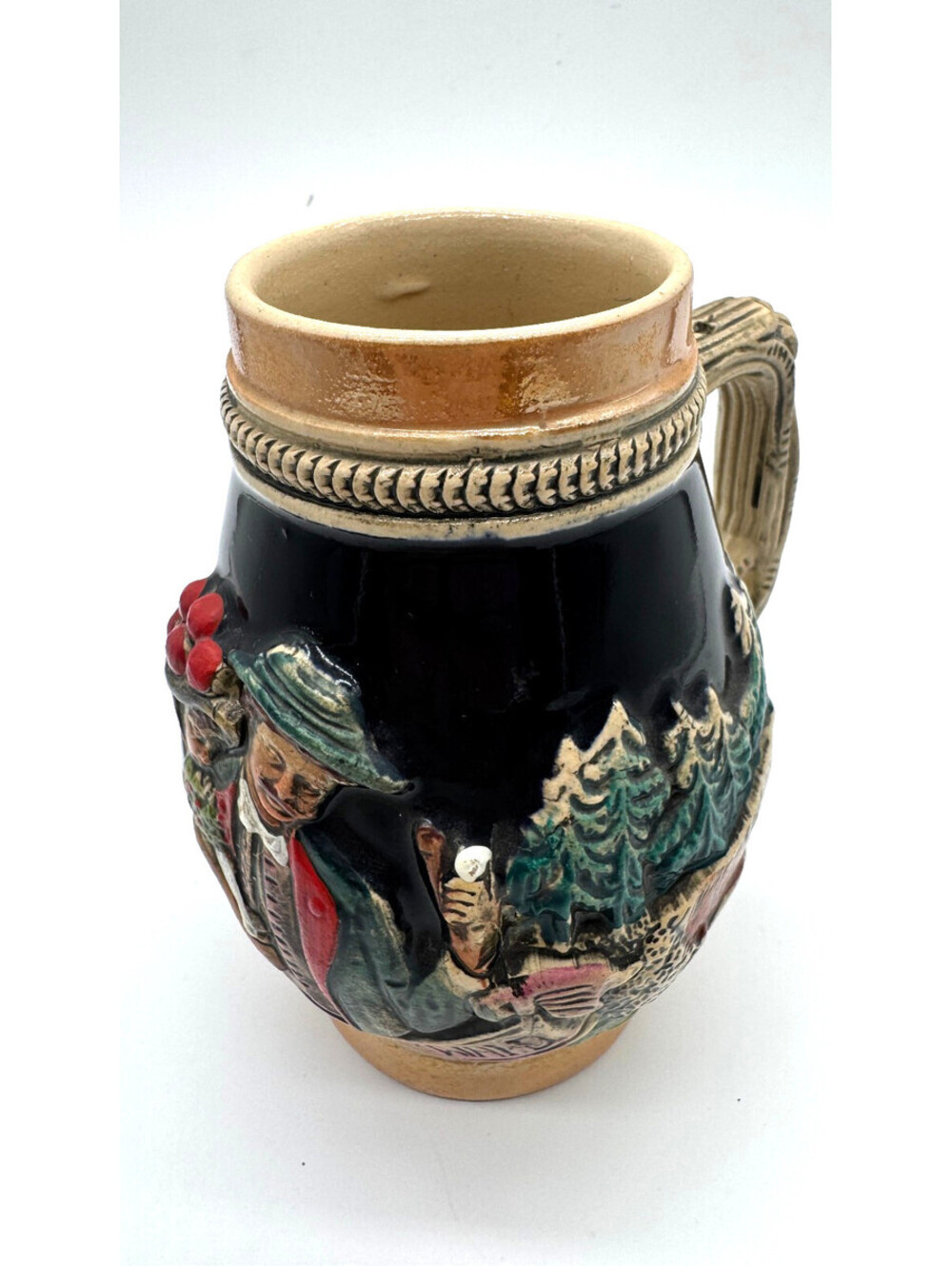 Vintage German Black Forest Im Schwarzwald Relief Beer Stein Mug Germany